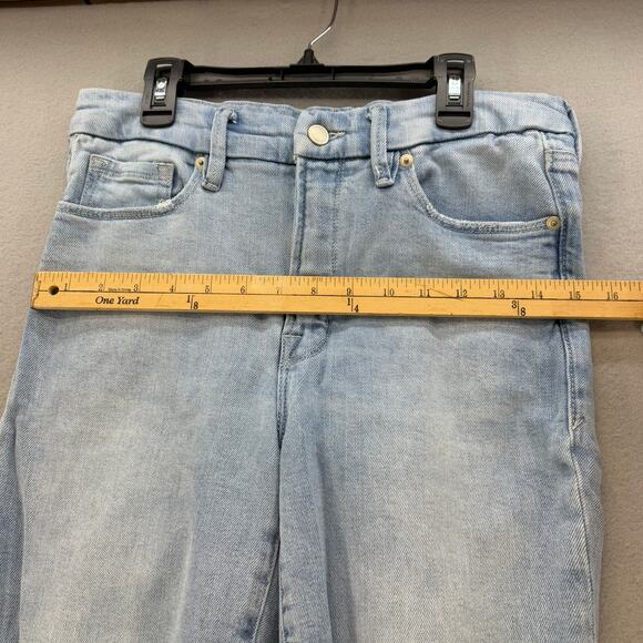 Good American Jean's Women's 6/28 Light Blue Ankle Skinny Raw Hem Preppy - Picture 11 of 15